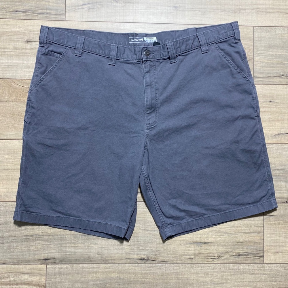 Carhartt Mens Rugged Flex Relaxed For Canvas Work Shorts Size 48 Gray